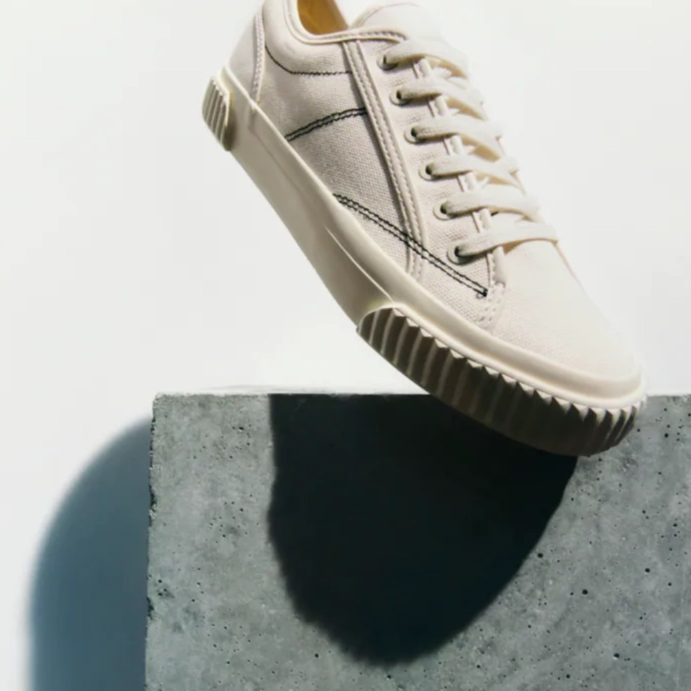 ZARA CANVAS SNEAKERS SZ 10 - Picture 6 of 7